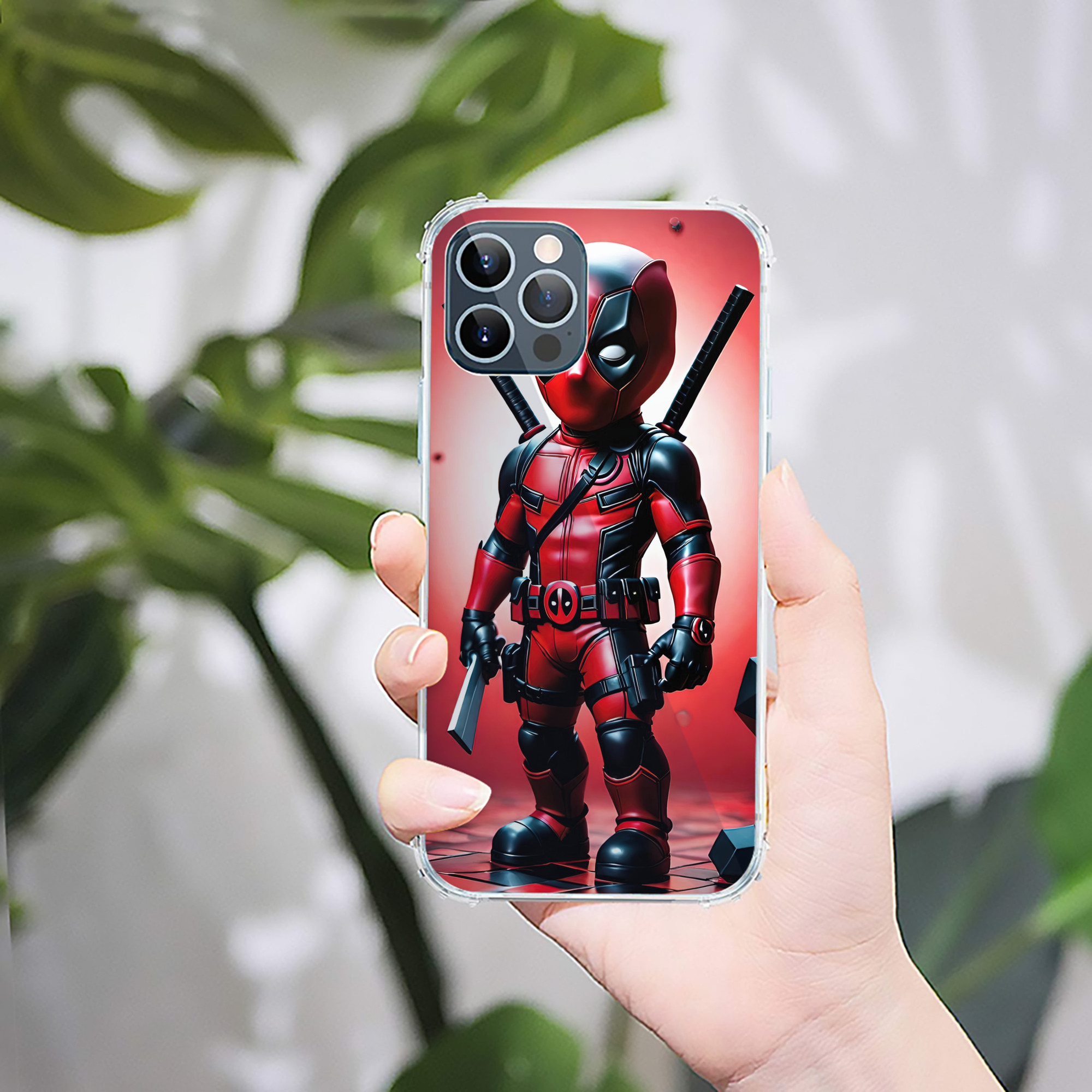 （画像用） Deadpool デッドプール 【iPhone 12シリーズ対応】透明スマホケース（クリアソフトケース）